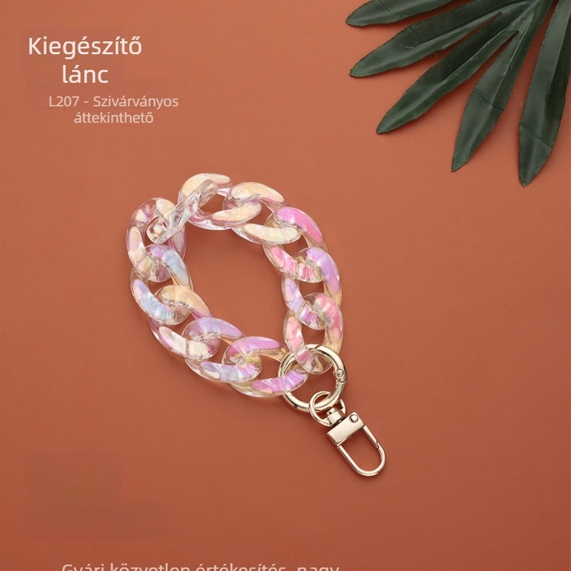 DIY ékszerekhez való lánc, müanyag/gyanta anyag, sütőben égetett felülettel, INS stílus, Plastic feng márka