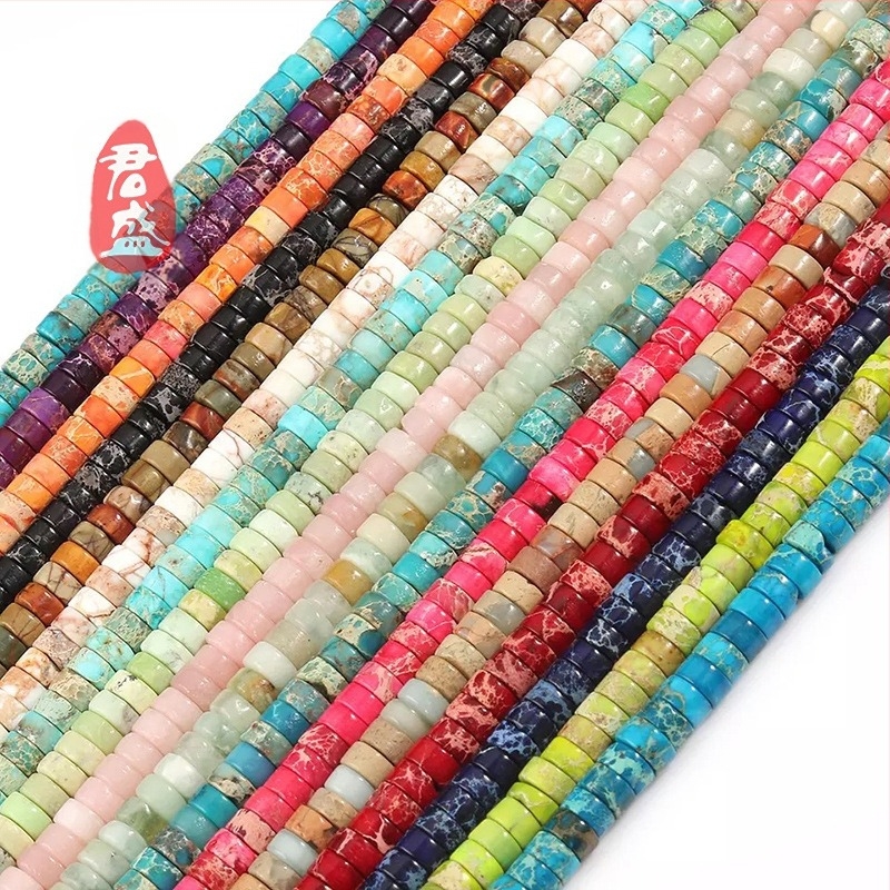 Szabad gyöngyök természetes kőből — kingstone spacer, forma: gyöngy, feldolgozás: nyers érccsiszolás, márka: Junsheng Jewelry