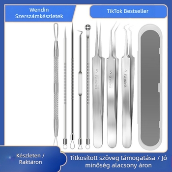 Akne tűkészlet — rozsdamentes acél + elektroplating, szépségápolási eszközök, hosszú élettartam, akné tűk sokfélesége
