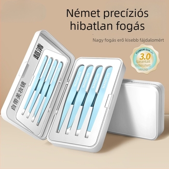 Szemöldök-klip – négy részes dobozos készlet, precíz rozsdamentes acél csipesz, Little Genius