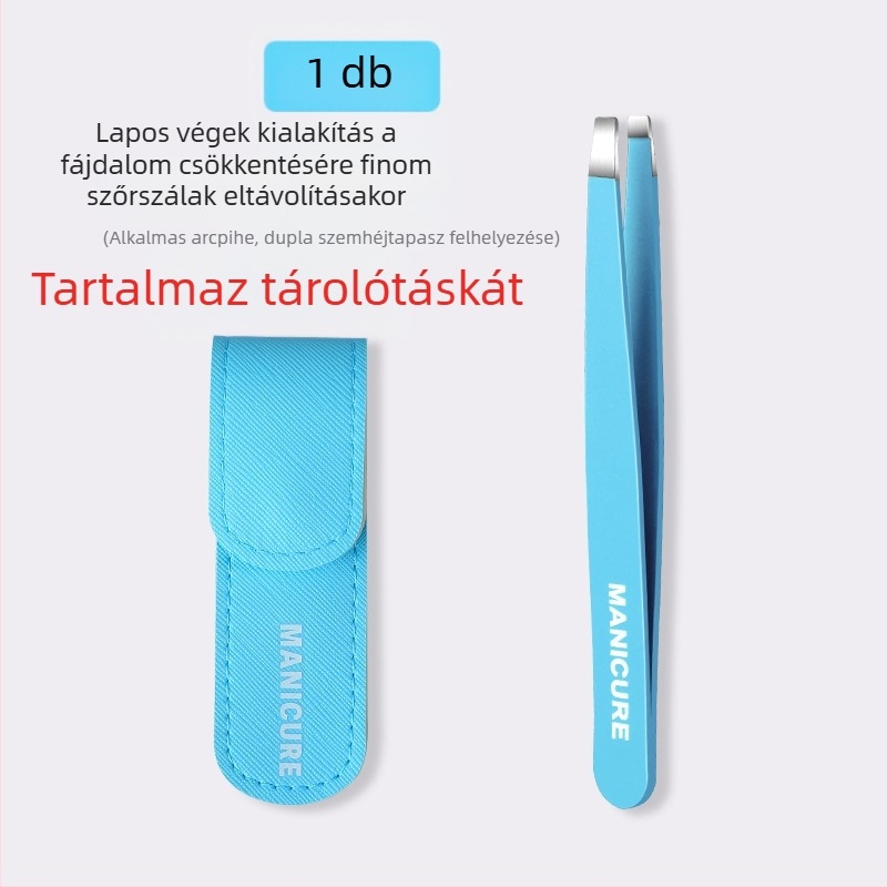 Szemöldök-klip – négy részes dobozos készlet, precíz rozsdamentes acél csipesz, Little Genius