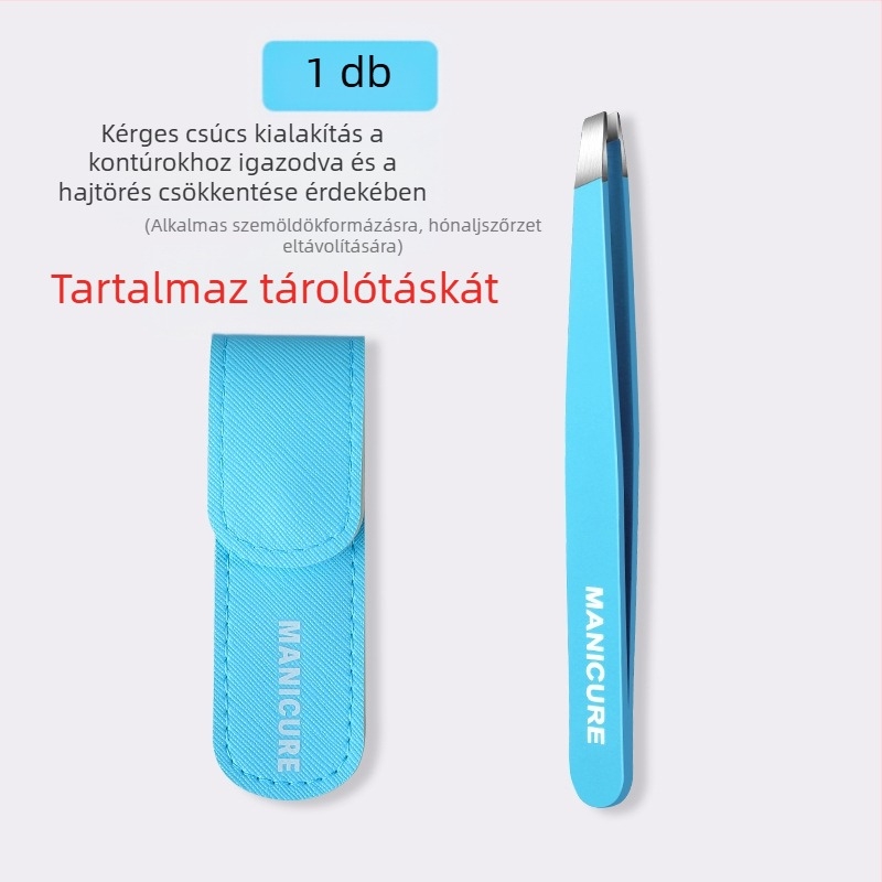 Szemöldök-klip – négy részes dobozos készlet, precíz rozsdamentes acél csipesz, Little Genius