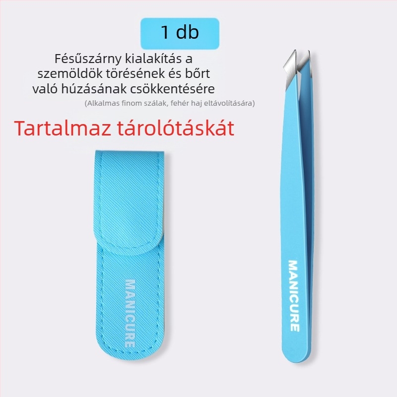 Szemöldök-klip – négy részes dobozos készlet, precíz rozsdamentes acél csipesz, Little Genius