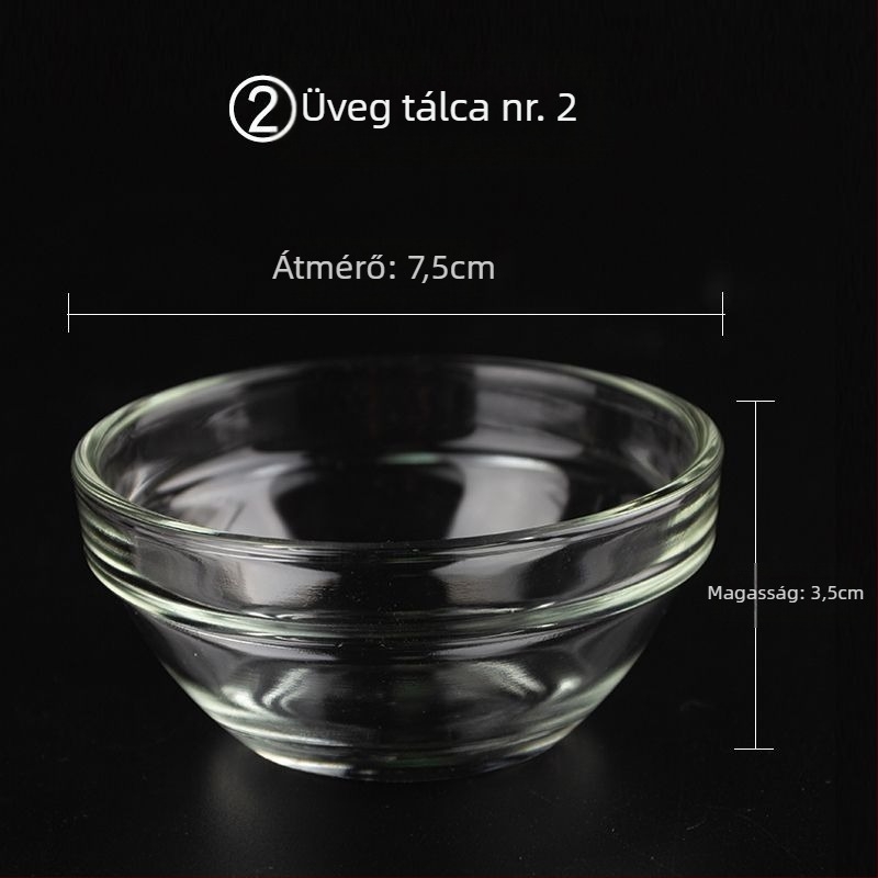 Gőzölt tojásos tál, kerek, hőálló üveg, minimalist stílus, új kínai stílus