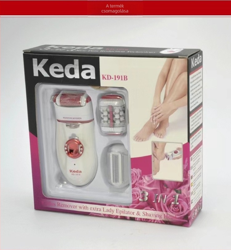 Női elektromos szőrtelenítő készülék, modell 216, teljes test szőrtelenítés, USB táplálás, hideg fény, ABS ház