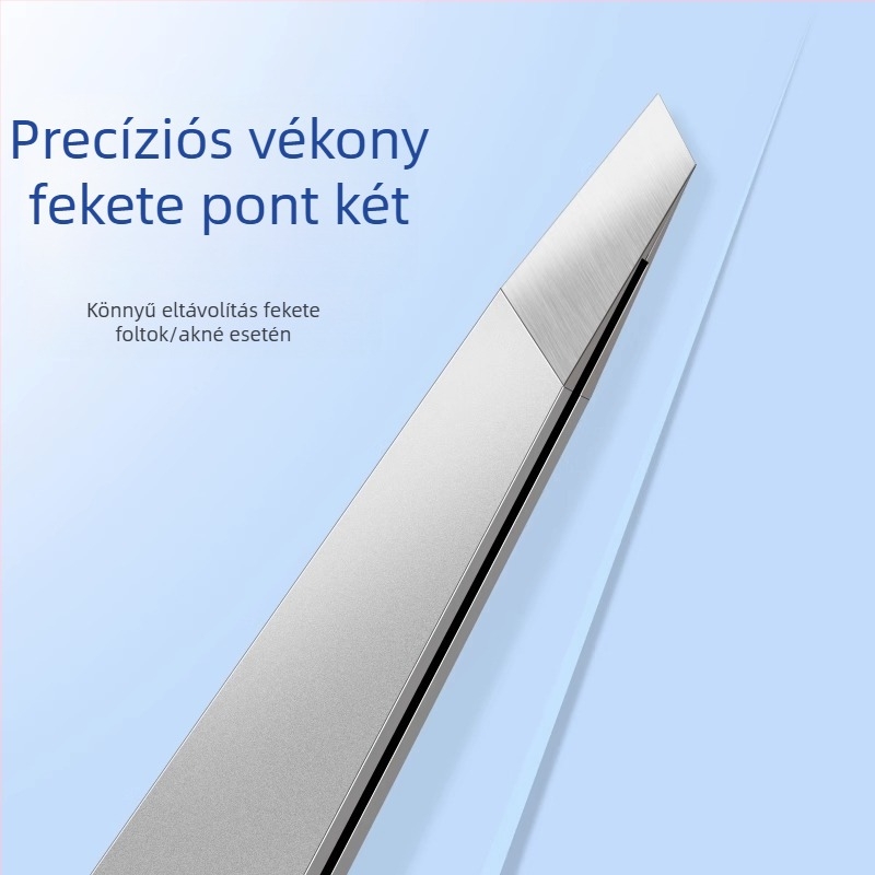 Feketefehér foltok eltávolító csipesz lapos végű, ultraéles pattanás tűvel, mindennapi használatra — Little Teana