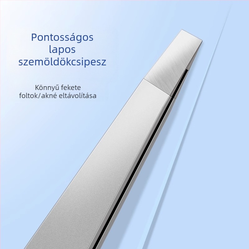 Feketefehér foltok eltávolító csipesz lapos végű, ultraéles pattanás tűvel, mindennapi használatra — Little Teana