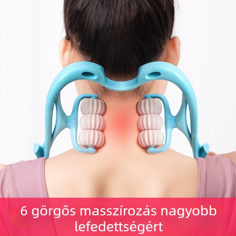 Pat Pat Le masszírozó — kézi, hatkerekű masszírozó a nyak és a hát számára, súly 287 g