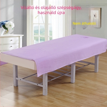 Szépségágy lepedő perforált nyílásokkal, vízálló és olajálló, poliészter-pamut keverék, kozmetikai szalonok számára, testre szabható