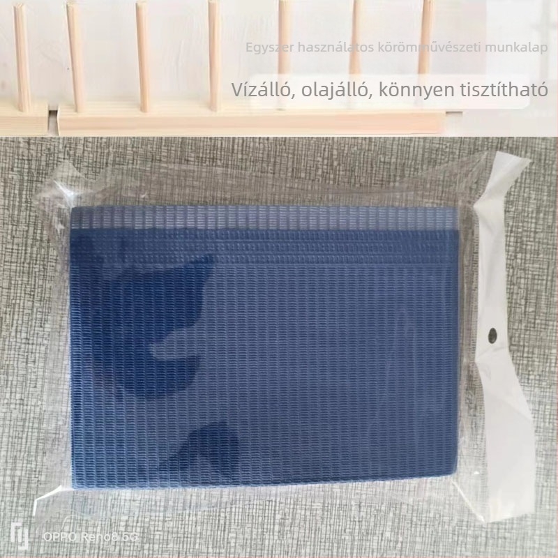 Egyszer használatos manikűr asztali alátét - papír, 47 g, téglalap alakú, testreszabható minta, nyomtatott logó