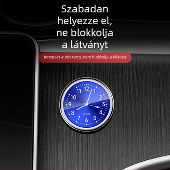 Autó-műszerfal óra, világító, nagy pontosságú elektronikus kvarc óra dísztárgy (Anyag: Fém; Eredet: Egyéb; Szerkezeti típus: Egyéb; Márka: Egyéb)