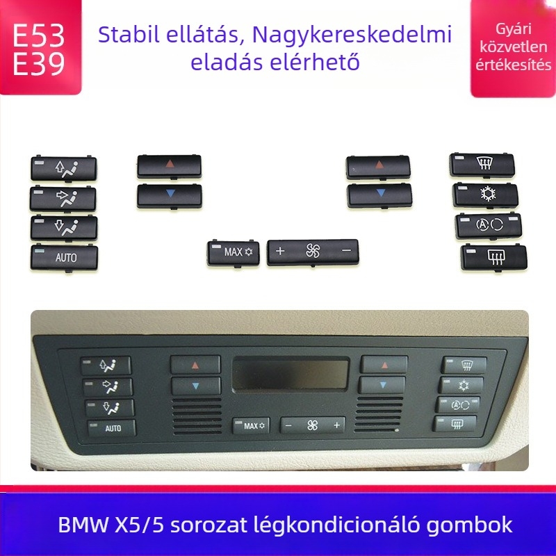 Okachi ABS klímaberendezés panel kapcsoló BMW X5 E53 és az 5-ös sorozat E39