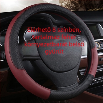 Volánkormány borítás - sportos stílus, mesterséges bőr, univerzális telepítés, négy évszakos használat, Jingxi