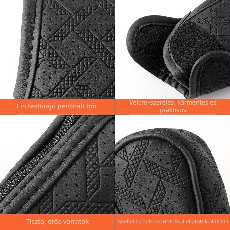 Autó sebességváltó bőrtok, houndstooth mintával, univerzális porvédő