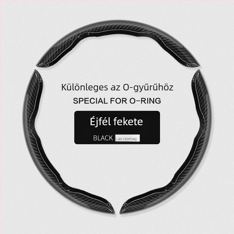 Ultra vékony szénszálas kormányvédő, suede fogás, univerzális négy évszakos illeszkedés