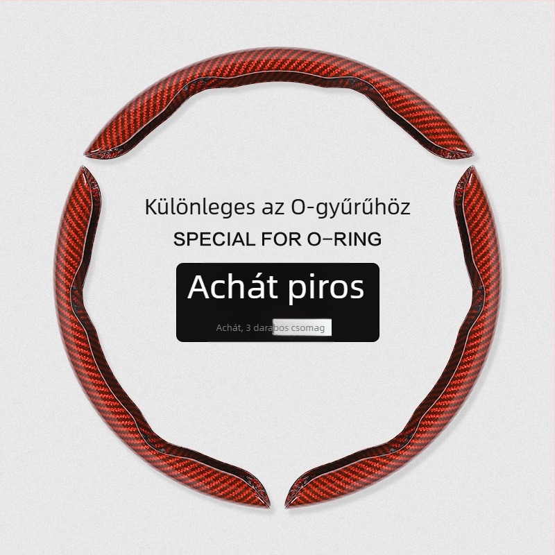 Ultra vékony szénszálas kormányvédő, suede fogás, univerzális négy évszakos illeszkedés