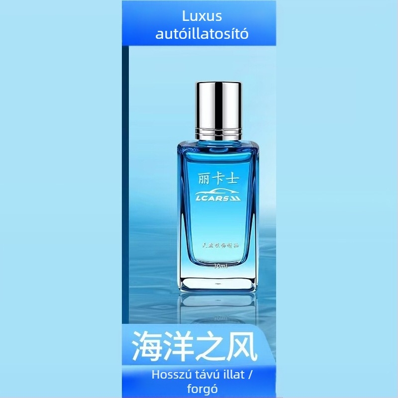 Autó illatosító klipsz – kör alakú illatosító tartó, ABS elektropolírozás, virágos illat, gyümölcsös aroma, 25-50 ml, 61-90 napos párolgási idő