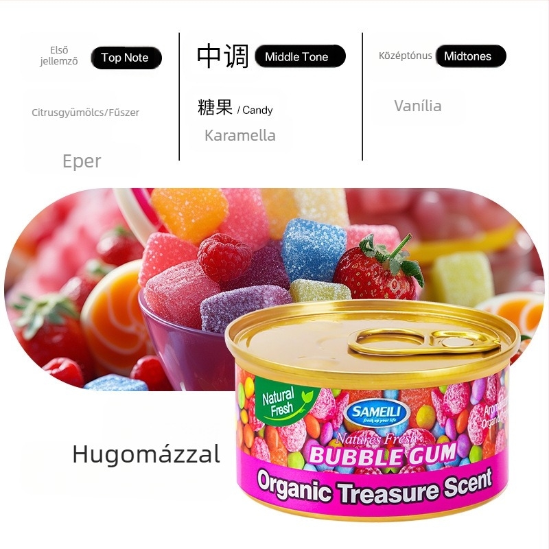 Autóillatosító virágos illattal, 25–50 ml, ülésre szerelhető, műanyag tartó