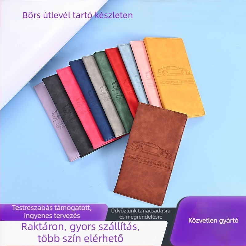 PU anyagú útlevél- és személyi igazolványtartó — Spray márka, vízálló, ultra könnyű, vágásálló