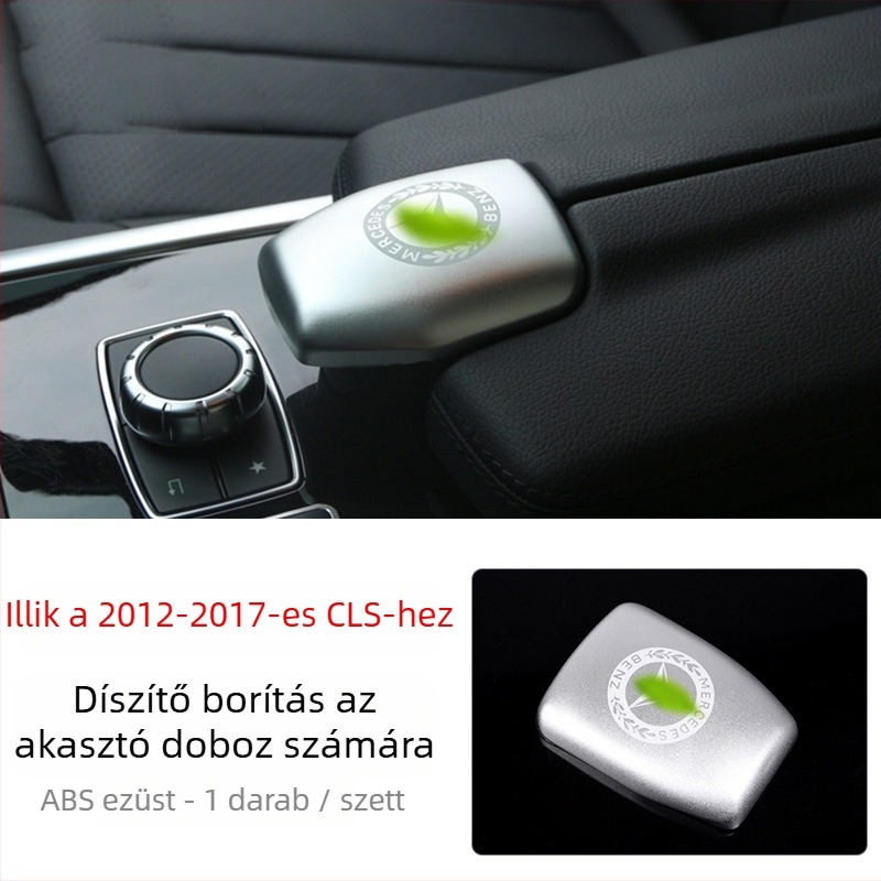 CLS 12-17 belső központi konzol dekorációja (módok: 350/260/320) dekoratív strasszokkal a kapcsoló gombjain az elektromos ablakokhoz • Anyag: műanyag • Modell: 666