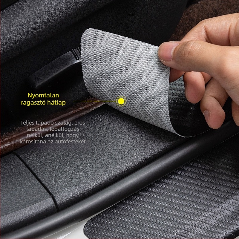 Jetto X70 pedál küszöb anti‑ütköző csík, karbon rostos bőr textúrával, testreszabott feldolgozás, Di Changed márka