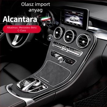 SNBLO Alcantara velúr középkonzol panel Mercedes-Benz C-osztály C260L/C200L (2015-2018)