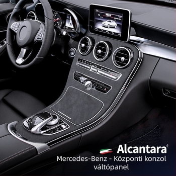 SNBLO Alcantara velúr középkonzol panel Mercedes-Benz C-osztály C260L/C200L (2015-2018)