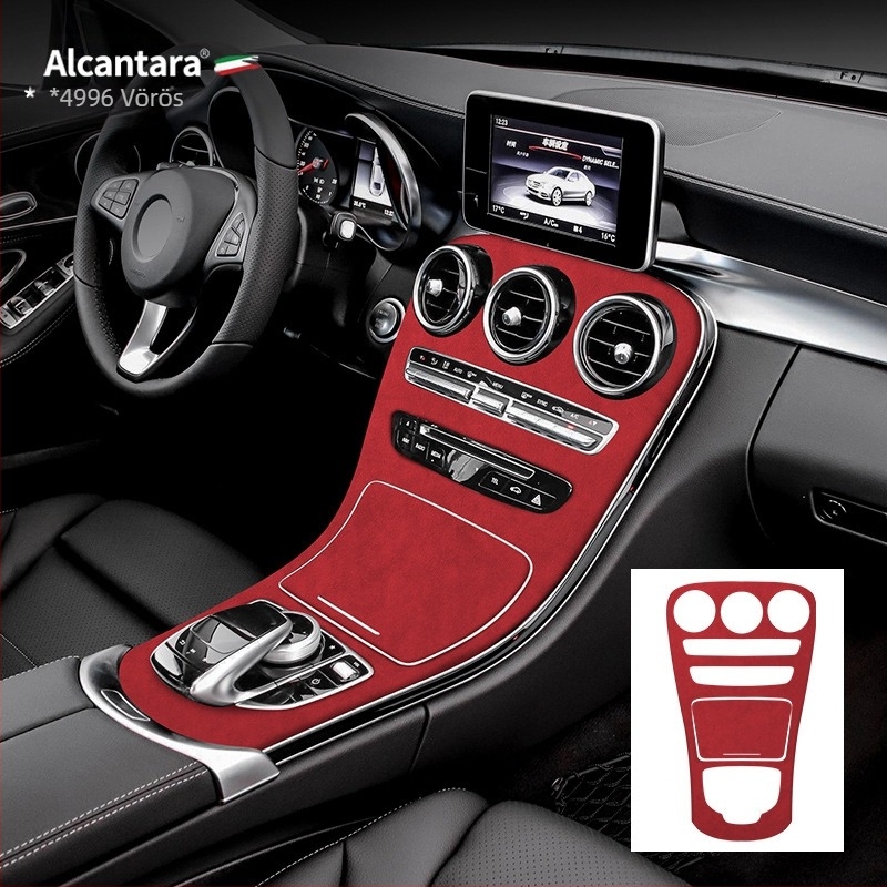 SNBLO Alcantara velúr középkonzol panel Mercedes-Benz C-osztály C260L/C200L (2015-2018)