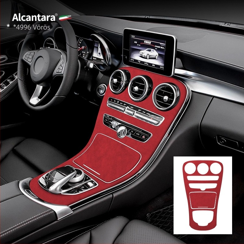 SNBLO Alcantara velúr középkonzol panel Mercedes-Benz C-osztály C260L/C200L (2015-2018)