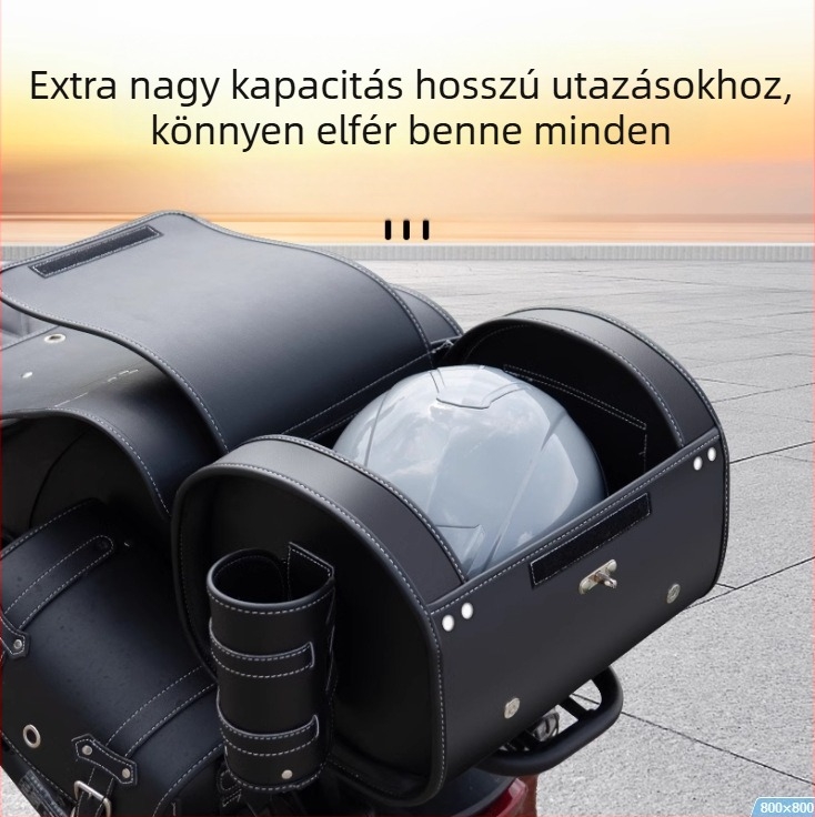 Három rekeszes csomagtartó beépített dizájnnal, modell MQ-405G12, levehető, anyag 39383820118