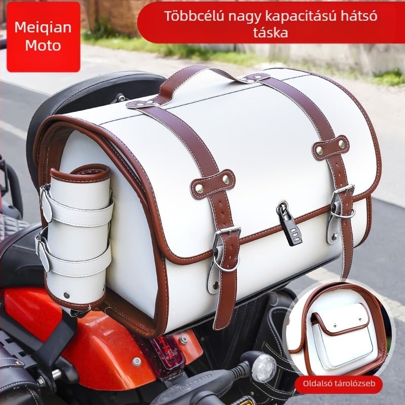 Három rekeszes csomagtartó beépített dizájnnal, modell MQ-405G12, levehető, anyag 39383820118