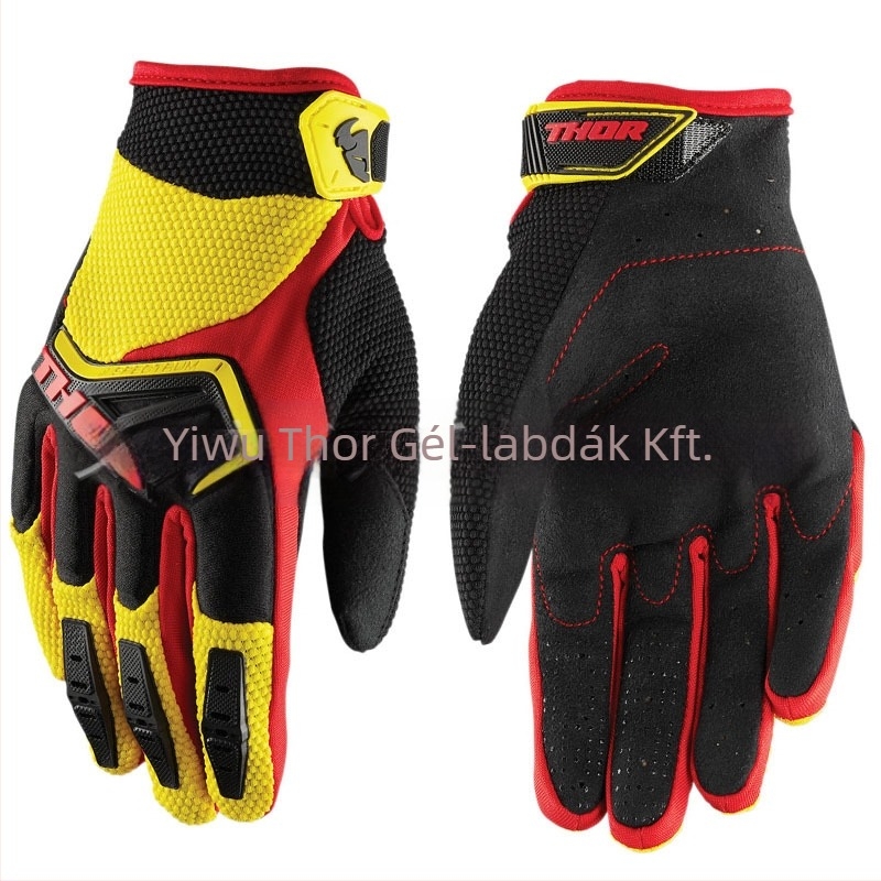 Off-road motorkerékpár kesztyűk, mikroszálas csúszásmentes anyagból, uniszex, kerékpározásra és versenyzésre, felnőtteknek
