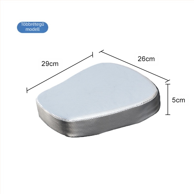 Elektromos járművek emelt ülésvédő párnája, ütéscsillapítás, PVC + szivacs, vastagított szivacs, univerzális illeszkedés