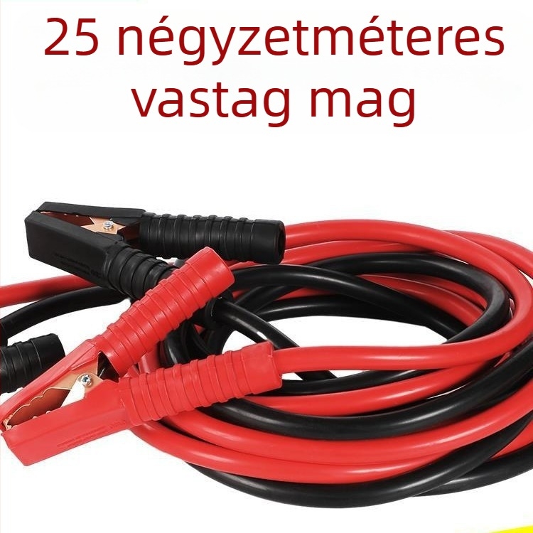 Indító kábel autóhoz rézvezetővel és PVC izolációval, hossz 2-5 m, univerzális