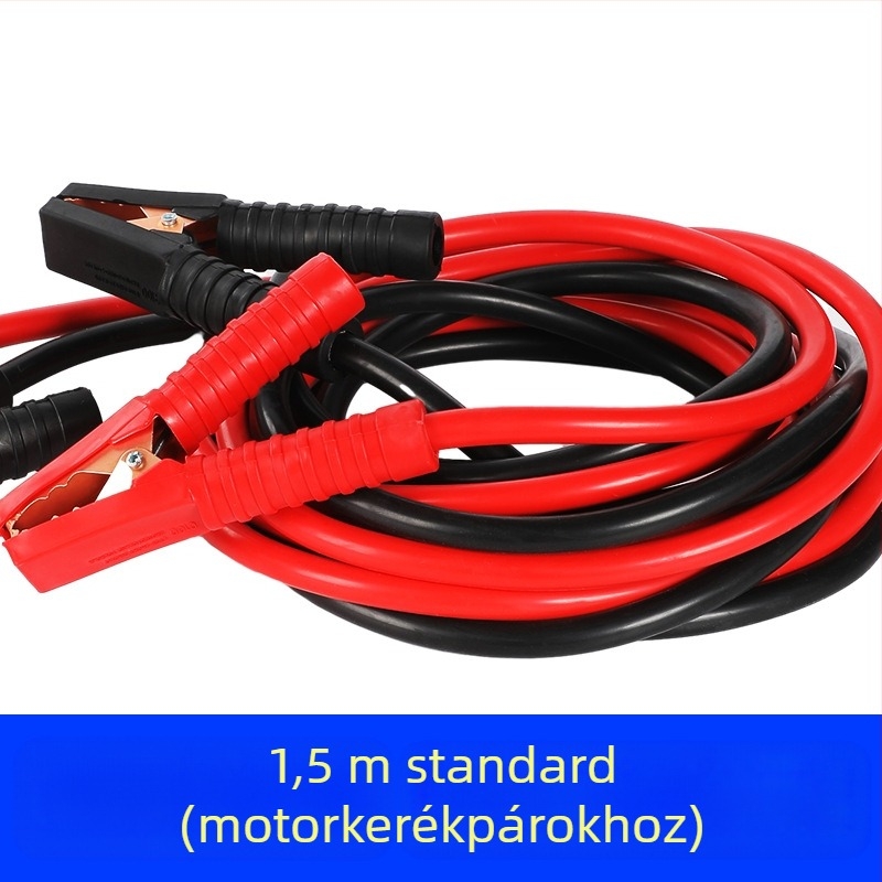 Indító kábel autóhoz rézvezetővel és PVC izolációval, hossz 2-5 m, univerzális