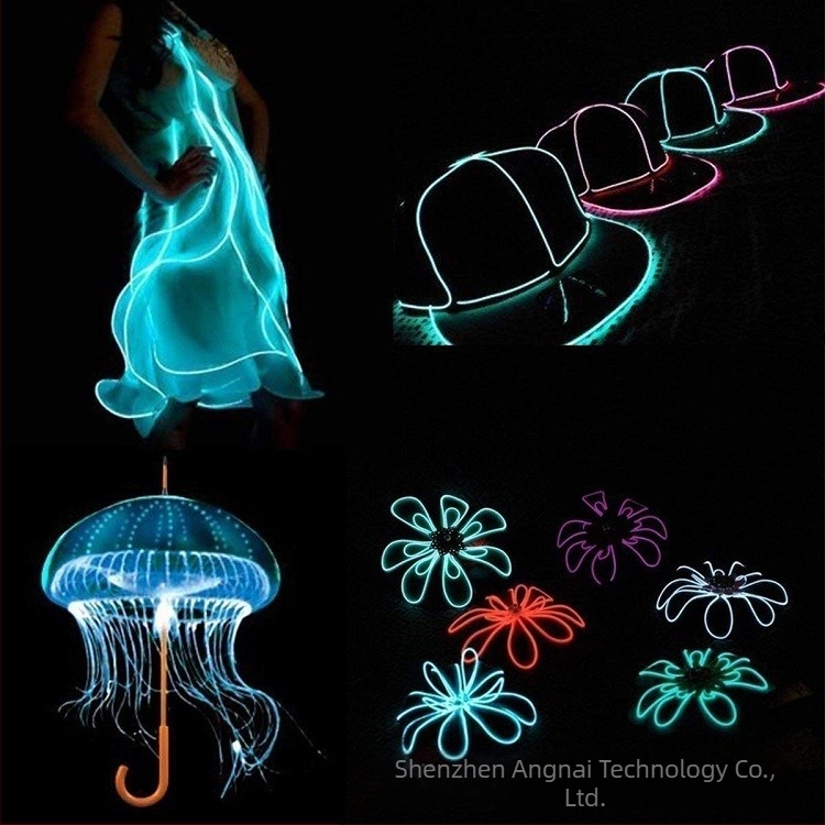EL világító vonalas LED Stickman jelmez