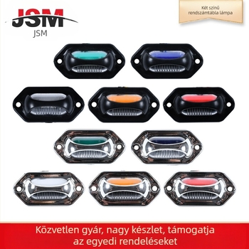 Kétoldalas rendszámtábla világítás teherautókhoz, LED, 24V, 5W, policarbonát