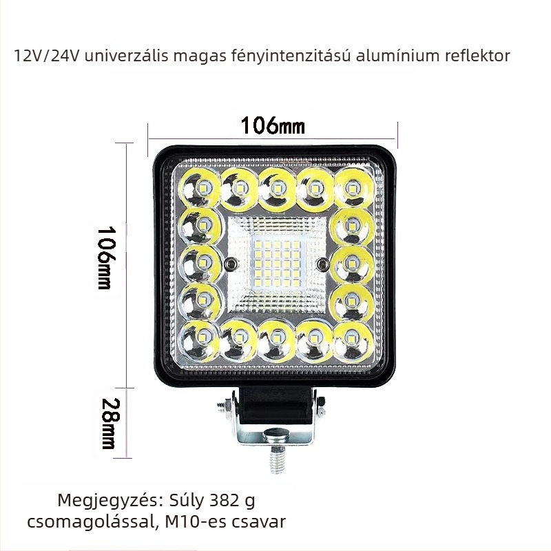 LED reflektor nehézgéphez Y32, 12V, 60W, 3000 lm, 6000K