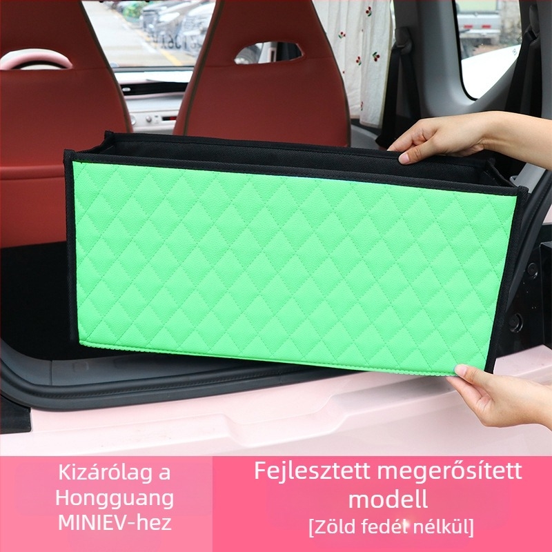 Bőr csomagtartó tároló doboz szemcsés mintázattal, plug-in szerelés