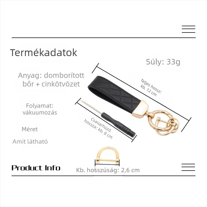 Autókulcstartó, cinkötvözet, gyémántdomborított mintázat, könnyű luxus stílus, kompatibilis Mercedes-Benz, BMW, Audi, Volkswagen modellekkel