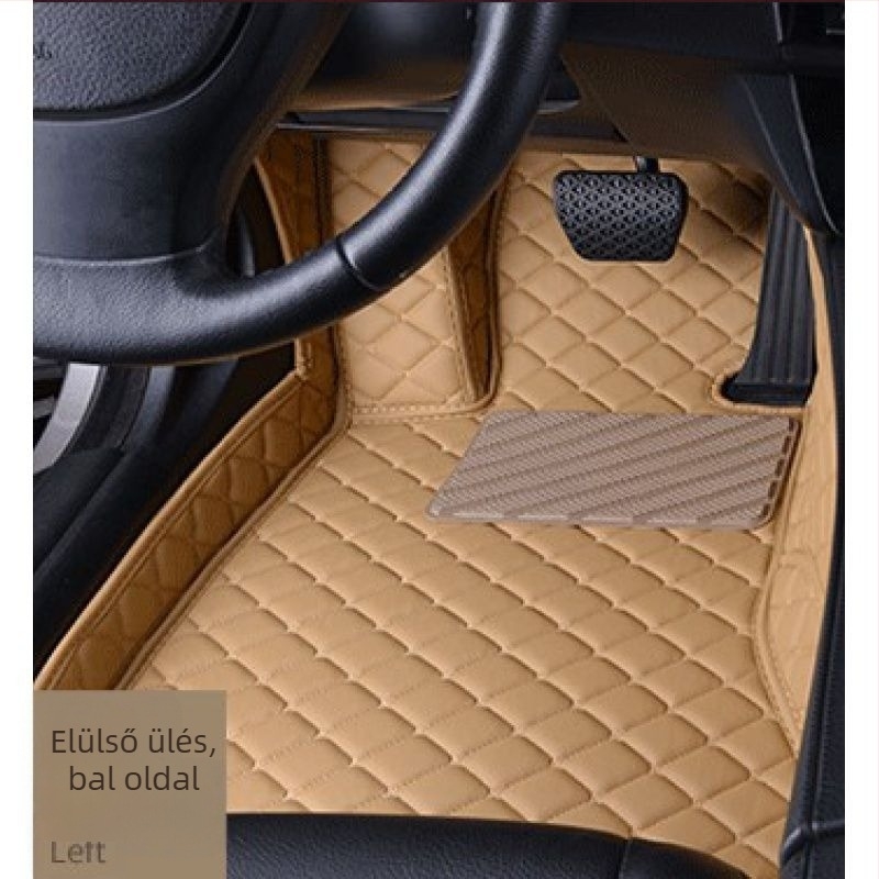 Vezetőoldali bőr autópadló, nyomtatott logó, Peugeot 301