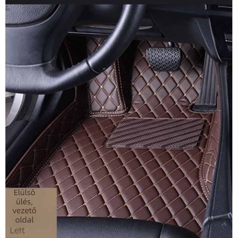 Vezetőoldali bőr autópadló, nyomtatott logó, Peugeot 301