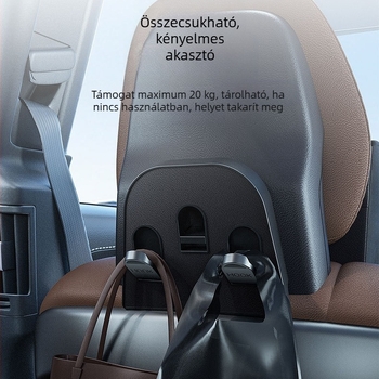 Autófejtámla nyakpárna – Tesla Model 3/Y, memóriahab, velúr, fel-le állítható, testreszabható