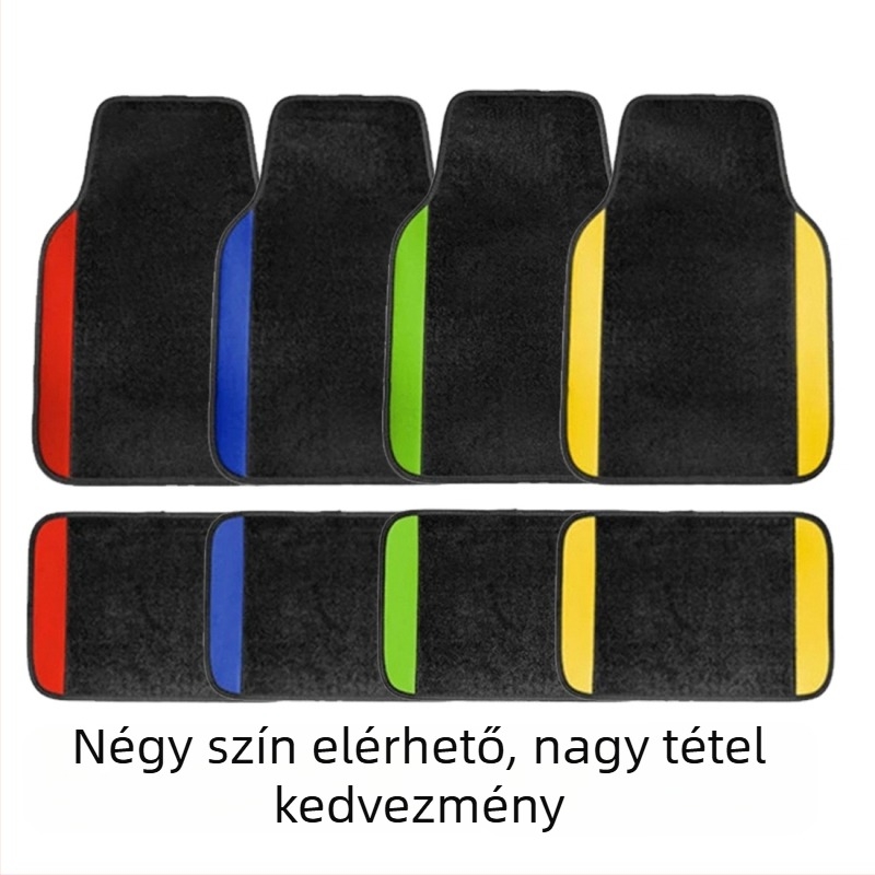  Univerzális velúr autópadló szőnyeg – kopásálló, szennyeződés-álló, könnyen tisztítható, négy évszakos védelem; Magica márka; univerzális járműmodellekhez illeszkedik; testreszabás elérhető