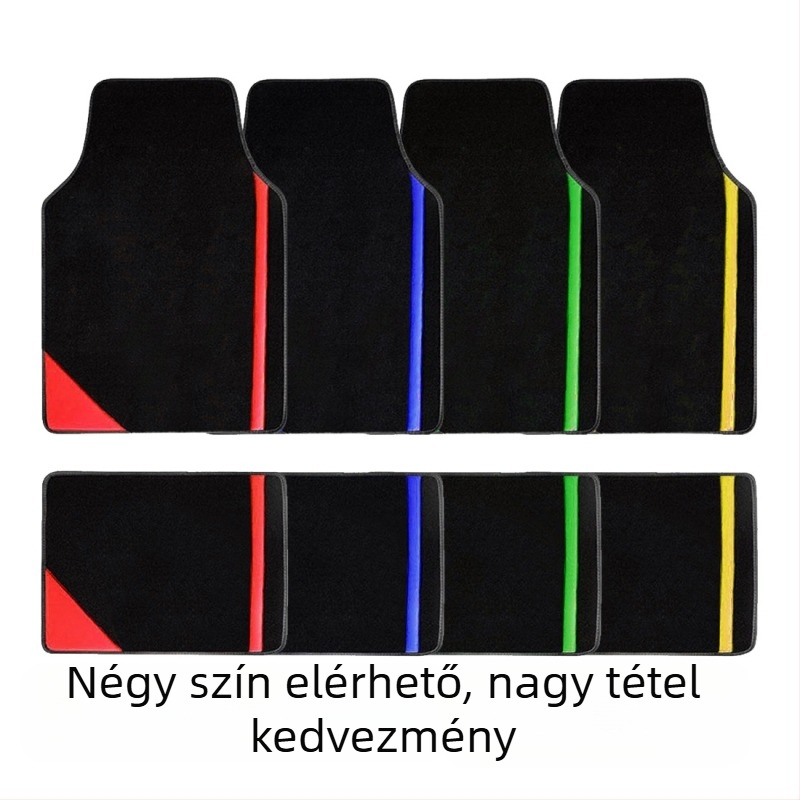  Univerzális velúr autópadló szőnyeg – kopásálló, szennyeződés-álló, könnyen tisztítható, négy évszakos védelem; Magica márka; univerzális járműmodellekhez illeszkedik; testreszabás elérhető