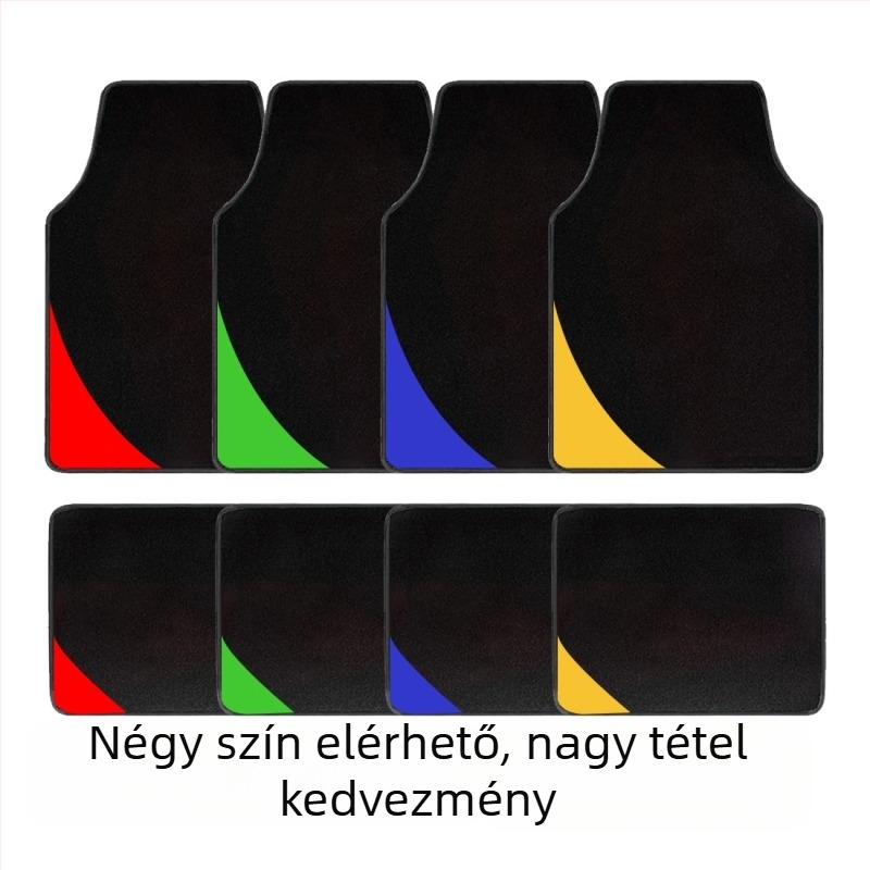  Univerzális velúr autópadló szőnyeg – kopásálló, szennyeződés-álló, könnyen tisztítható, négy évszakos védelem; Magica márka; univerzális járműmodellekhez illeszkedik; testreszabás elérhető