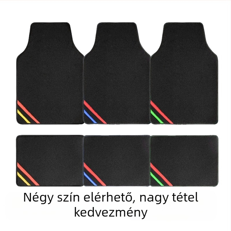  Univerzális velúr autópadló szőnyeg – kopásálló, szennyeződés-álló, könnyen tisztítható, négy évszakos védelem; Magica márka; univerzális járműmodellekhez illeszkedik; testreszabás elérhető