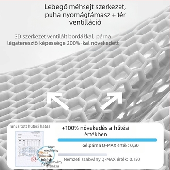 Peng Mei gél autóülés párna – négy évszakos univerzális, szellőző és lélegző