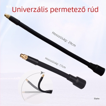 Teáskanna/öntözőfej készlet univerzális rúddal, teleszkópos hosszabbítással, habspray fej, buborékos fej