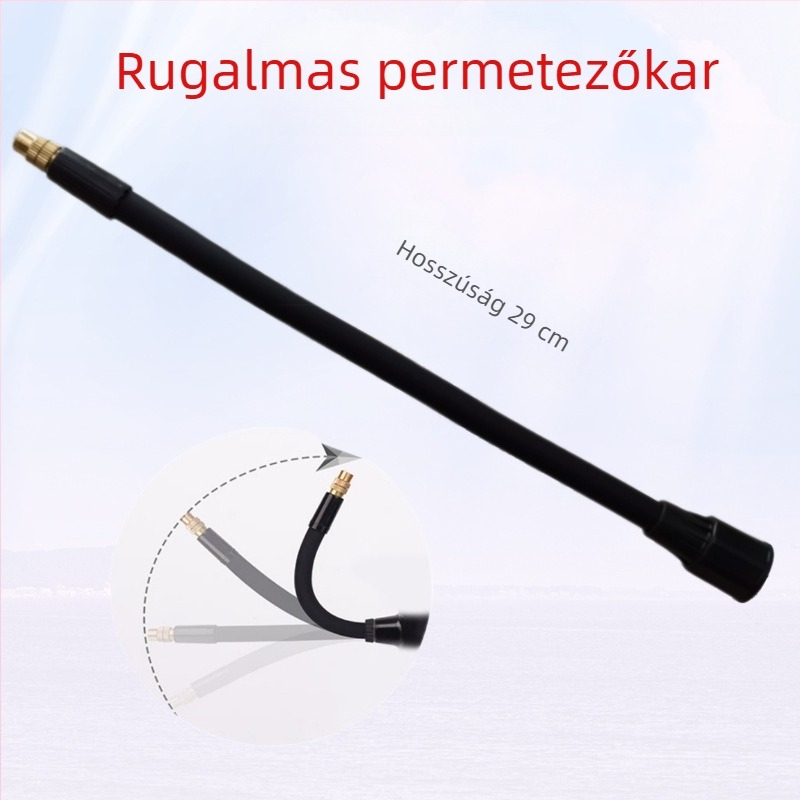 Teáskanna/öntözőfej készlet univerzális rúddal, teleszkópos hosszabbítással, habspray fej, buborékos fej